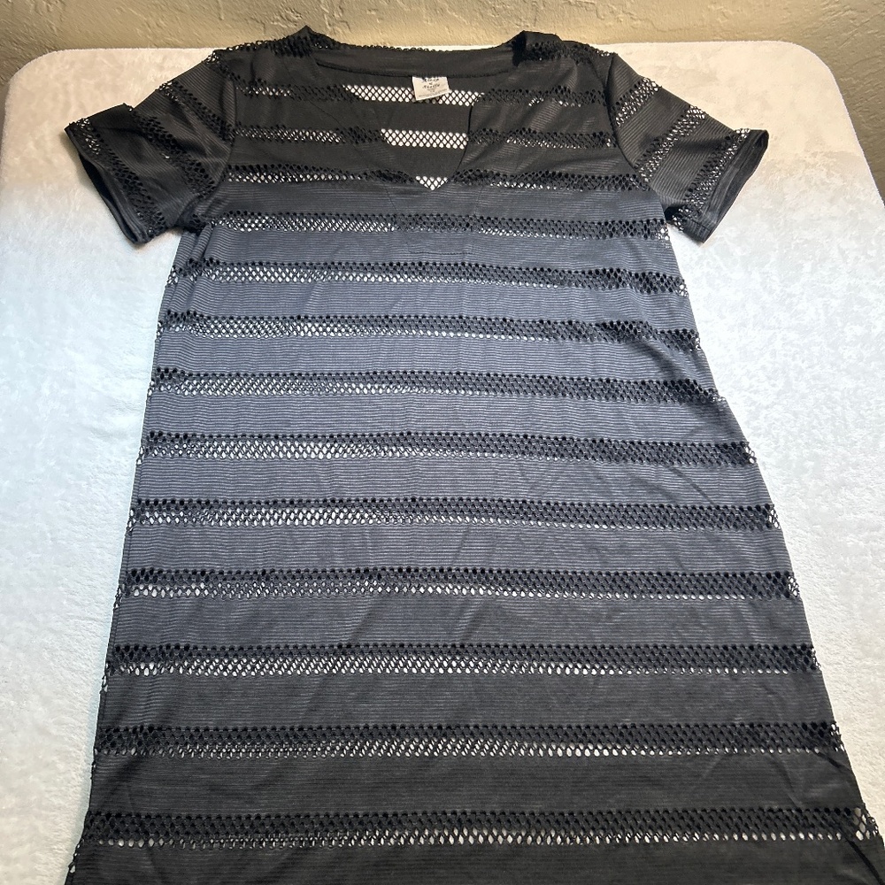 Black bathing suit cover up
